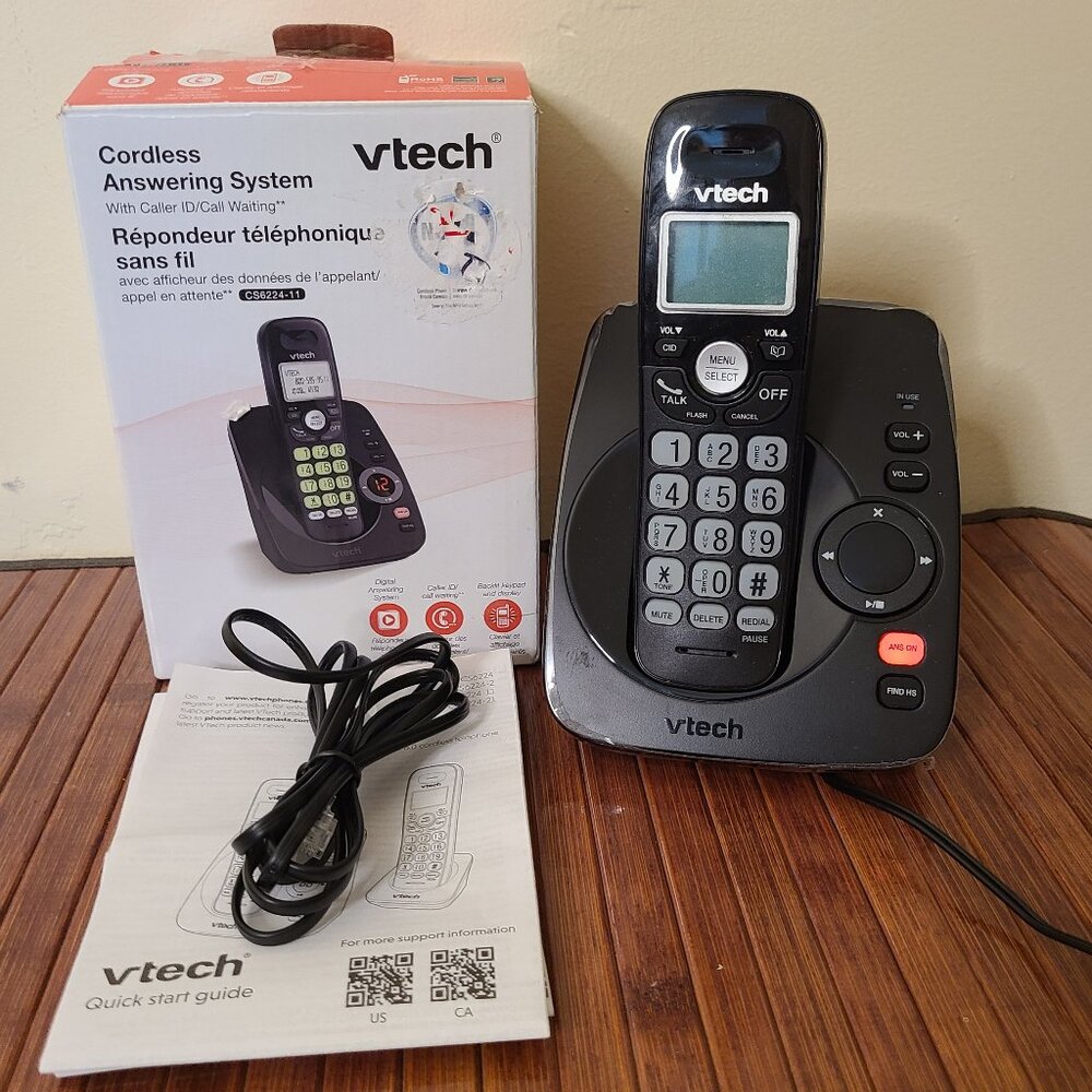 vtech Cordless Answering System Digital Answering Machine CS6224-11